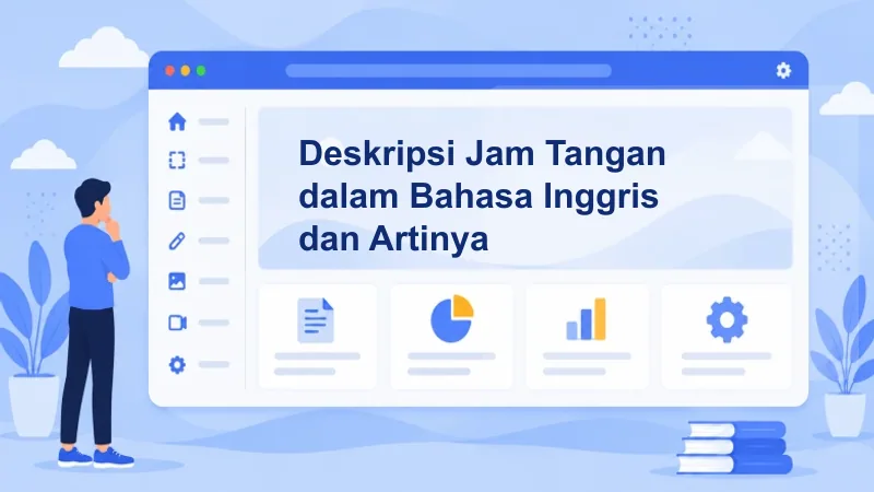 Deskripsi Jam Tangan dalam Bahasa Inggris dan Artinya