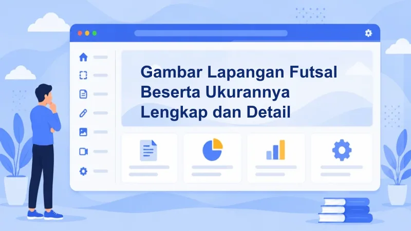 Gambar Lapangan Futsal Beserta Ukurannya Lengkap dan Detail